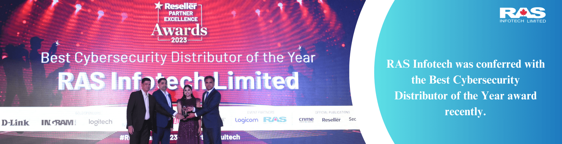 Securing the title of Best Cyber security Distributor 2023 at tahawultech's awards