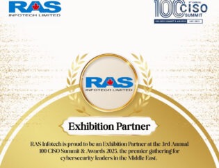 RAS Infotech is proud to be an Exhibition Partner at the 3rd Annual 100 CISO Summit & Awards 2025