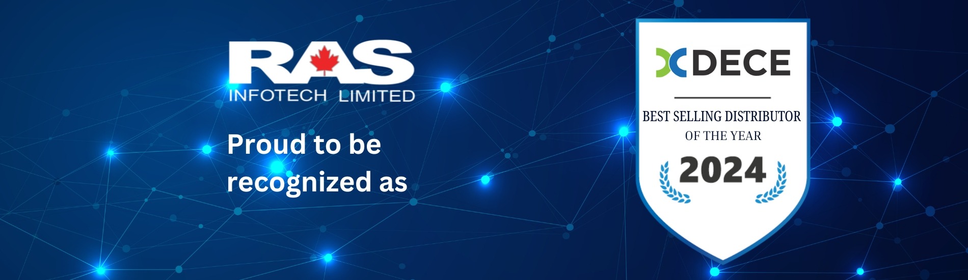 Proud to be recognized as Best Selling Distributor of the year 2024
